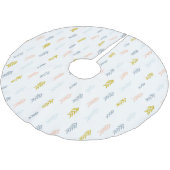 Jupon De Sapin En Polyester Brossé Aquarelle douce Chevron Motif (Angle)