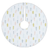 Jupon De Sapin En Polyester Brossé Aquarelle douce Chevron Motif (Devant)