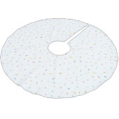 Jupon De Sapin En Polyester Brossé Aquarelle douce Motif Confetti (Angle)