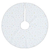 Jupon De Sapin En Polyester Brossé Aquarelle douce Motif Confetti (Devant)