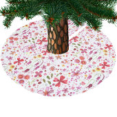 Jupon De Sapin En Polyester Brossé Aquarelle florale moderne