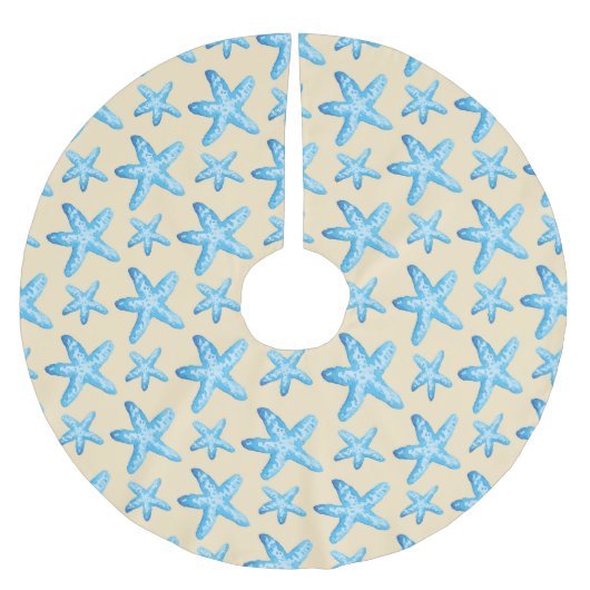 Jupon De Sapin En Polyester Brossé Aquarelle Motif de poisson rouge (Devant)