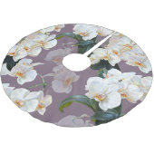 Jupon De Sapin En Polyester Brossé Aquarelle orchidée lavande foncée. (Angle)