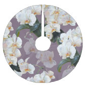 Jupon De Sapin En Polyester Brossé Aquarelle orchidée lavande foncée. (Devant)