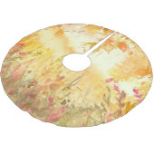 Jupon De Sapin En Polyester Brossé Aquarelle Pays Forêt Paysage Art (Angle)