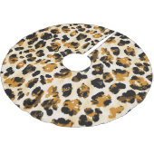 Jupon De Sapin En Polyester Brossé Aquarelle peau léopard, dégradé cravate-teint. (Angle)