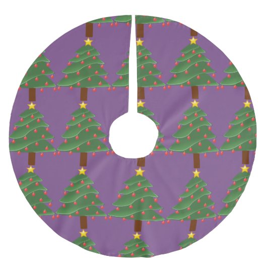 Jupon De Sapin En Polyester Brossé Arbre de Noël Thunder_Cove (Devant)