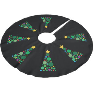 Jupon De Sapin En Polyester Brossé Arbre scintillant