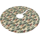 Jupon De Sapin En Polyester Brossé Arbres de Noël (Angle)