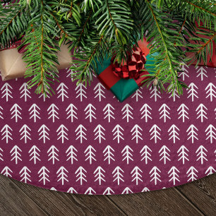 Jupon De Sapin En Polyester Brossé Arbres de Noël modernes Berry Holiday