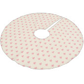 Jupon De Sapin En Polyester Brossé Arbres de Noël simples et roses (Angle)