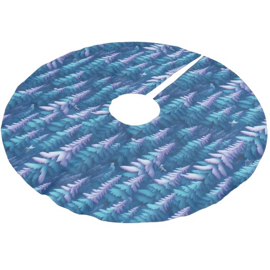 Jupon De Sapin En Polyester Brossé Arctic Fox Wonderland (Angle)