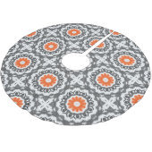 Jupon De Sapin En Polyester Brossé Argent Abstrait : Conception géométrique sans join (Angle)
