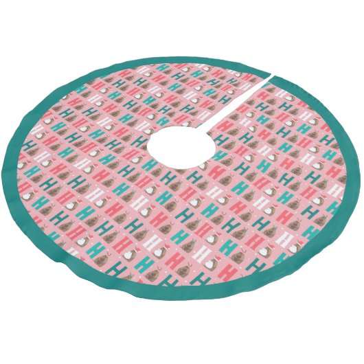 Jupon De Sapin En Polyester Brossé Armadillo Ho Ho Rose (Angle)