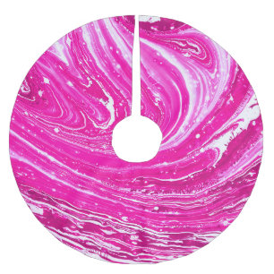 Jupon De Sapin En Polyester Brossé Arrière - plan de peinture rose mixte.
