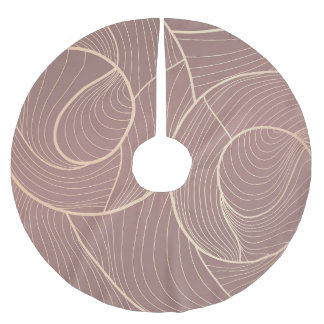Jupon De Sapin En Polyester Brossé Arrière - plan Motif Luxury Gold Lines