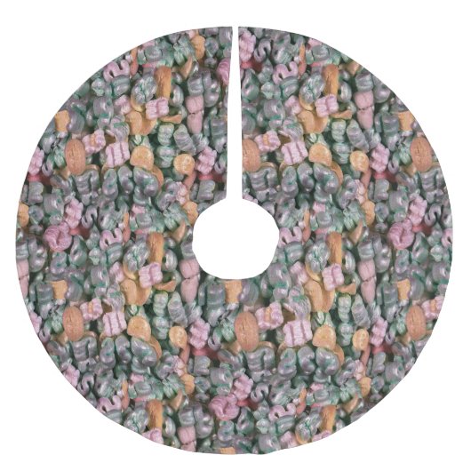 Jupon De Sapin En Polyester Brossé Arrosage cacahuètes nouveauté (Devant)