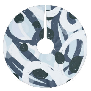 Jupon De Sapin En Polyester Brossé Art Abstrait : Illustration de peinture transparen