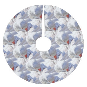 Jupon De Sapin En Polyester Brossé Art de prédiction du canard blanc