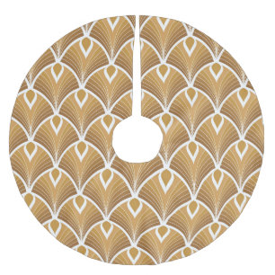 Jupon De Sapin En Polyester Brossé Art déco classique : motif géométrique.