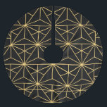 Jupon De Sapin En Polyester Brossé Art déco géométrique vintage des années 1920<br><div class="desc">Revenez aux années folles avec cette jupe de Noël géométrique d'inspiration art déco vintage. Entièrement personnalisable si vous souhaitez modifier la couleur de l'arrière - plan ou du motif.</div>