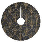 Jupon De Sapin En Polyester Brossé Art déco : motif géométrique classique. (Devant)