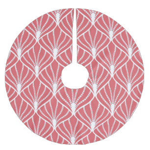 Jupon De Sapin En Polyester Brossé Art Déco, motif sans couture géométrique.