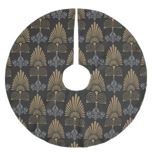 Jupon De Sapin En Polyester Brossé Art Déco : Papier peint Vintage sans couture