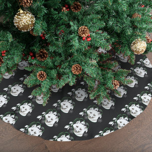 Jupon De Sapin En Polyester Brossé Art Nouveau Renard blanc arctique