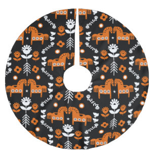 Jupon De Sapin En Polyester Brossé Art populaire de cheval scandinave
