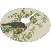 Jupon De Sapin En Polyester Brossé Audubon American Crow Black Bird (Angle)