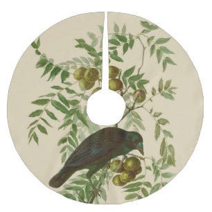 Jupon De Sapin En Polyester Brossé Audubon American Crow Black Bird