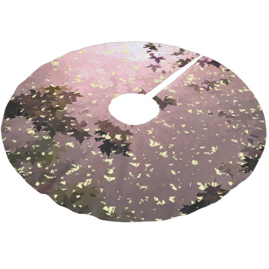 JUPON DE SAPIN EN POLYESTER BROSSÉ AUTOMNE (Angle)