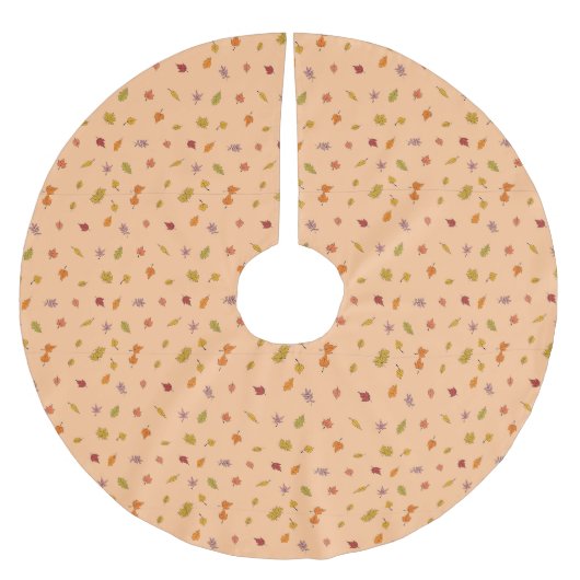 Jupon De Sapin En Polyester Brossé Automne (Devant)