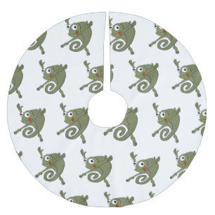 Jupon De Sapin En Polyester Brossé Awesome Chameleon