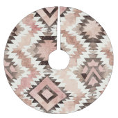 Jupon De Sapin En Polyester Brossé Aztec Brun Rose (Devant)