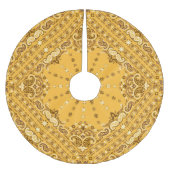 Jupon De Sapin En Polyester Brossé Bandana Boho : Paisley Print Revival (Devant)