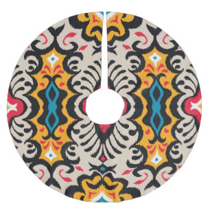 Jupon De Sapin En Polyester Brossé Bandana Print : Vintage Paisley Silk.