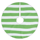 Jupon De Sapin En Polyester Brossé Bandes de preppy vert (Devant)