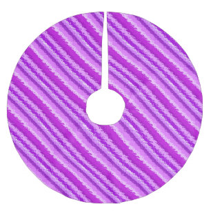 Jupon De Sapin En Polyester Brossé Bandes de verre - nuances améthyste violet