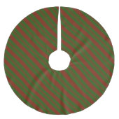Jupon De Sapin En Polyester Brossé Bandes rouges et vertes (Devant)