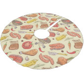 Jupon De Sapin En Polyester Brossé Barbecue, grill, arrière - plan artisanal sans sou (Angle)