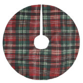 Jupon De Sapin En Polyester Brossé Base de l'arbre de Noël Tartan (Devant)