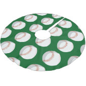 Jupon De Sapin En Polyester Brossé Baseball pour thème Noël (Angle)