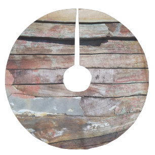 Jupon De Sapin En Polyester Brossé Bateau à voile rustique en bois vieilli Planches N