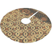 Jupon De Sapin En Polyester Brossé Batik Earthy Coffee Bean Élégant Rustique robuste (Angle)