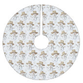 Jupon De Sapin En Polyester Brossé Beach Coast Snowman Noël (Devant)