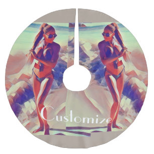 Jupon De Sapin En Polyester Brossé Beach Girl Thunder_Cove