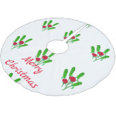 Jupon De Sapin En Polyester Brossé Beau bouquet de chiche avec Thunder_Cove Rose (Angle)