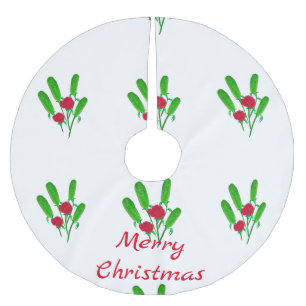 Jupon De Sapin En Polyester Brossé Beau bouquet de Pickle avec Roses Thunder_Cove